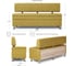 Кухонный диван НОРТА hippo 1500x490x770 горчичный 4657792958529 3