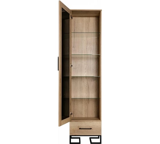 Шкаф-витрина R-Home Loft дуб натуральный 40092925H_Натур