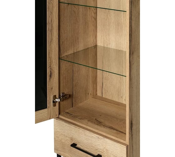 Шкаф-витрина R-Home Loft дуб натуральный 40092925H_Натур