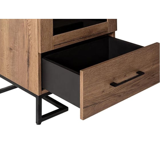 Шкаф-витрина R-Home Loft дуб табак 40092925H_Табак