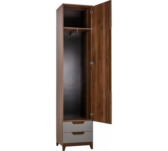 Универсальный шкаф с ящиками для прихожей R-Home Сканди грей, 500x450x2300 40092723hM_Грей