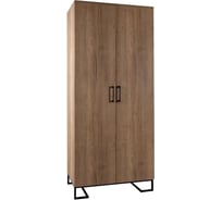 Шкаф R-Home Loft двухстворчатый, без зеркал, дуб табак 4009293h_Табак