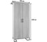 Шкаф R-Home Loft двухстворчатый, без зеркал, дуб табак 4009293h_Табак 7