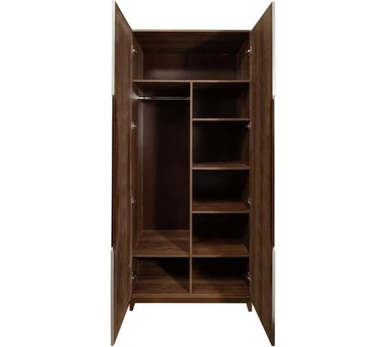 Шкаф R-Home Сканди двухстворчатый, с зеркалами, грей 4009262h_Грей