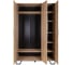 Шкаф R-Home Loft трехстворчатый, с зеркалом, дуб натуральный 4009294h_Натур 4