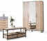 Шкаф R-Home Loft трехстворчатый, с зеркалом, дуб натуральный 4009294h_Натур 8