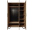 Шкаф R-Home Loft трехстворчатый, с зеркалом, дуб табак 4009294h_Табак 3