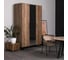 Шкаф R-Home Loft трехстворчатый, с зеркалом, дуб табак 4009294h_Табак 8