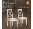 Стул Tetchair 2 шт. picasso ( pc-sc ) дерево гевея, 45x53x97 см, ivory white (слоновая кость 2-5), ткань: клетка мелкая (s505-18) 12349 2