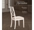 Стул Tetchair 2 шт. picasso ( pc-sc ) дерево гевея, 45x53x97 см, ivory white (слоновая кость 2-5), ткань: клетка мелкая (s505-18) 12349 7