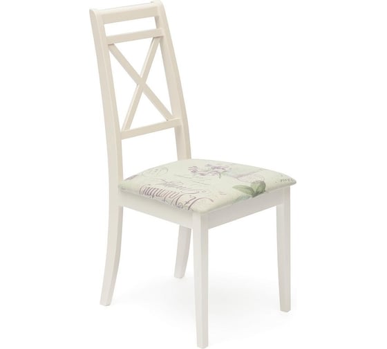 Стул Tetchair picasso ( pc-sc ) / 1 шт. в упаковке дерево гевея, 45x53x97 см, ivory white (слоновая кость 2-5), ткань прованс № 13 19448