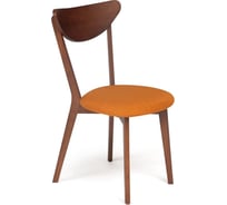 Стул Tetchair 2 шт., мягкое сиденье/цвет сиденья - оранжевый, maxi (макси) каркас бук, сиденье ткань, 86x48.5x54.5, коричневый 10467