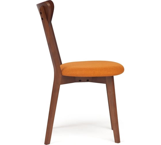 Стул Tetchair 2 шт., мягкое сиденье/цвет сиденья - оранжевый, maxi (макси) каркас бук, сиденье ткань, 86x48.5x54.5, коричневый 10467