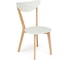 Стул Tetchair 2 шт., жесткое сиденье maxi (макси) каркас бук, сиденье, спинка - мдф, 86x48.5x54.5 см, белый + натуральный (бук) 10463 1