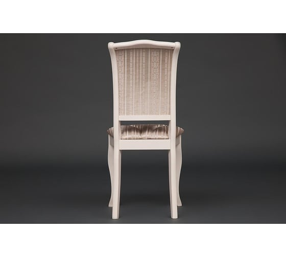 Стул Tetchair opera ( op-sc ) 2 шт., дерево гевея, 45x53x97 см, ivory white (слоновая кость 2-5), ткань бежевая, рисунок золотистый (180-9) 12489