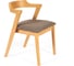 Стул Tetchair 2 шт., мягкое сидение versa (верса), каркас бук, сиденье ткань, 54.5x56x74 см, натуральный + коричневый 13989 1