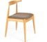 Стул Tetchair 2 шт., мягкое сидение bull, каркас бук, сиденье ткань, 54.5x54x75 см, натуральный + коричневый 13985 1