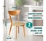 Стул Tetchair 2 шт., мягкое сиденье/цвет сиденья - бежевый maxi (макси), каркас бук, сиденье ткань, натуральный (бук) 13134 7