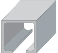 Направляющие для раздвижных дверей: верхняя деталь для профиля межкомнатных пластиковых дверей в комплекте с шипом