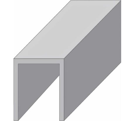 Нижняя направляющая для раздвижных дверей N4 Palladium 1 метр 12144