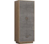 Шкафы Woodville эго шк-1 на подиуме дуб крафт золотой / камень темный 455855