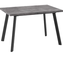 Стол МАМАДОМА борг-140 дымчатая керамика/черный 101751