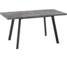 Стол МАМАДОМА борг дуб 120 дымчатая керамика/черный 101535