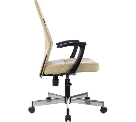 Кресло Easy Chair vb_e 225 dsl бежево-черный light-21 сетка/ткань, хром 1808705