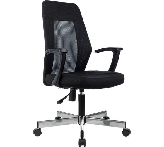 Кресло Easy Chair vb_e 225 dsl черный сетка/ткань, хром 1808706 1