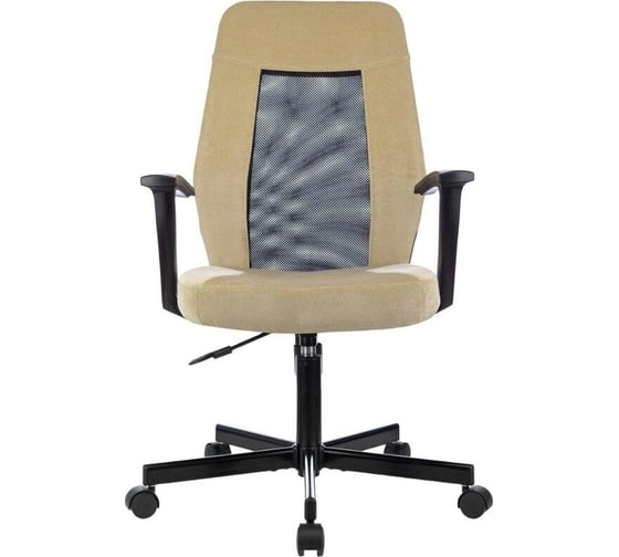 Кресло Easy Chair vb_e 225 ptw бежево-черный light-21 сетка, ткань, металл 1808703