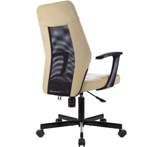 Кресло Easy Chair vb_e 225 ptw бежево-черный light-21 сетка, ткань, металл 1808703