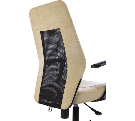 Кресло Easy Chair vb_e 225 ptw бежево-черный light-21 сетка, ткань, металл 1808703