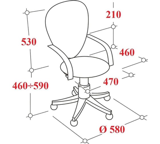 Кресло ООО Комус up_prestige o, кз черный z-11 гольф 1743928