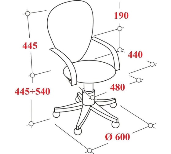Кресло Easy Chair vb_e-396 lt сетка, ткань, серый, пластик 1721983