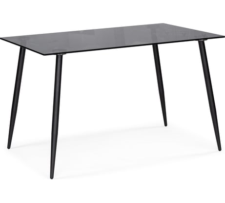 Стеклянный стол Woodville smoke 120x80x75 clear gray / black 15551