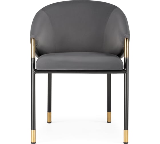 Стул Woodville molton gray / black/ gold 15559