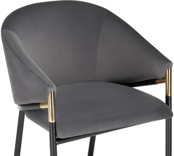 Стул Woodville molton gray / black/ gold 15559