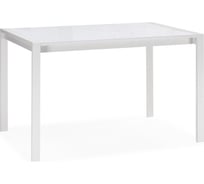 Стеклянный стол Woodville линдисфарн 120(170)х80x75 белый кристалл / белый 551073