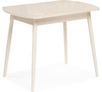 Стеклянный стол Woodville калверт кремовый 551084