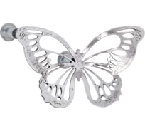 Ручка мебельная BOGACHO бабочки серебристого цвета 90102/серебро