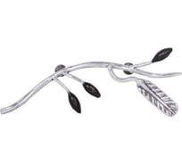 Ручка мебельная BOGACHO oliva branch правая серебристого цвета 90094/серебро