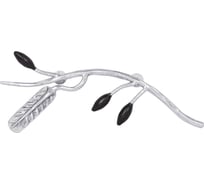 Ручка мебельная BOGACHO oliva branch левая серебристого цвета 90095/серебро