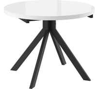 Стол МАМАДОМА рондо d100, белый, чёрный 101707