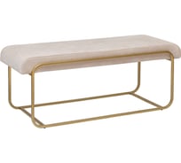 Банкетка GreenWeen SIENA, золотой каркас, сидение микрошенилл цвет CHAMPAGNE, 1080x420x440 GW-SIENA-CHAMP-108G