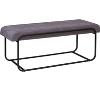 Банкетка GreenWeen SIENA, черный каркас, сидение микрошенилл цвет ANTRACITE, 1080x420x440, GW-SIENA-ANTR-108B