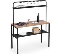 Стол Woodville нари 125x50x171 галифакс олово / черный матовый 554136