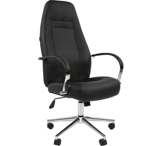 Кресло Easy Chair vt_e-555 tpu кожзам, черный, хром 1831127