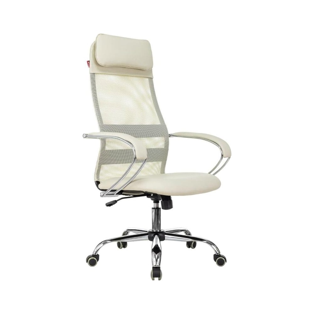Кресло Easy Chair vb_e-655 sl tpu_bg сетка, экокожа, бежевый, хром ...