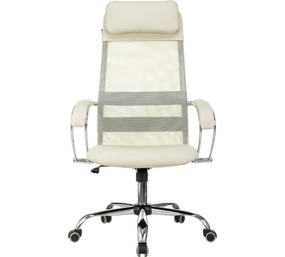Кресло Easy Chair vb_e-655 sl tpu_bg сетка, экокожа, бежевый, хром 1859002