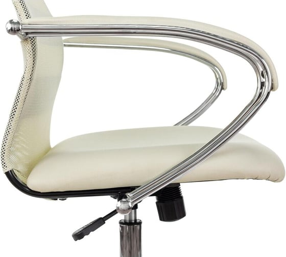 Кресло Easy Chair vb_e-655 sl tpu_bg сетка, экокожа, бежевый, хром 1859002